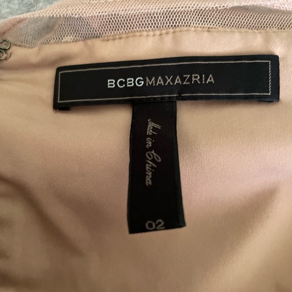 BCBG maxAzria nude floral mini dress - Picture 3 of 3